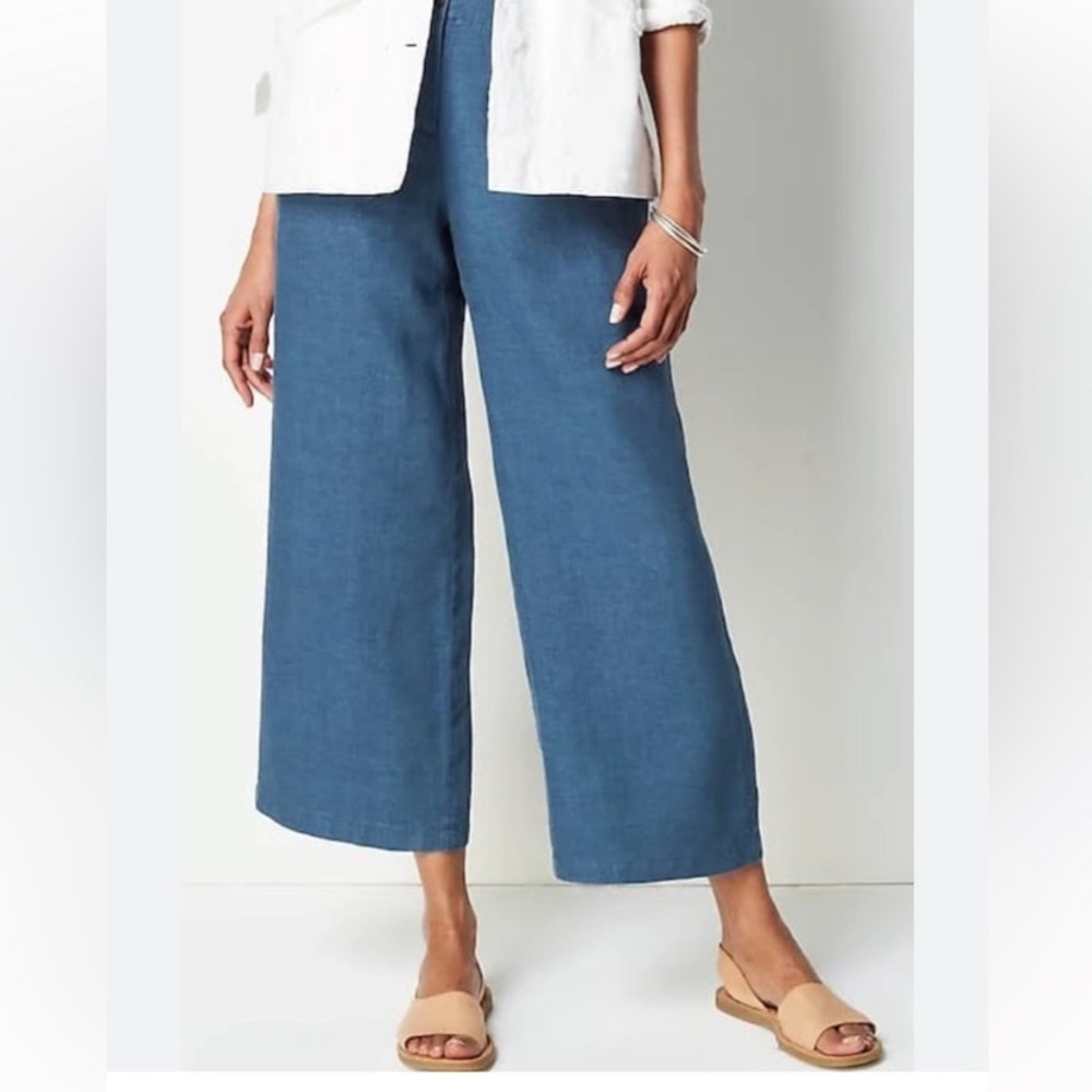 J. Jill Blue Wide Leg Pants